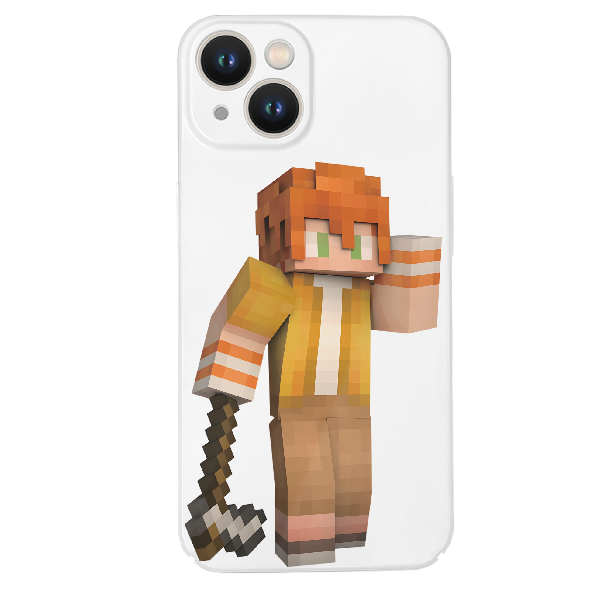 （画像用） マインクラフト ブロックの世界 Minecraft MC Block world 【iPhone 14シリーズ対応】ハードケース